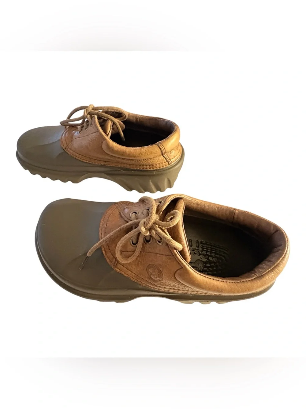 CROCS Islander Axle Men's Two-Tone Brown Boat Shoes